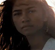 Zendaya sad face close up