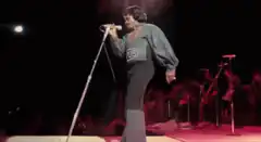 Michael Jackson performing on stage