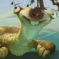 Sid the Sloth making funny faces