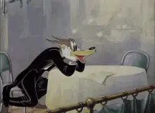 Goofy Gophers waiter table flip