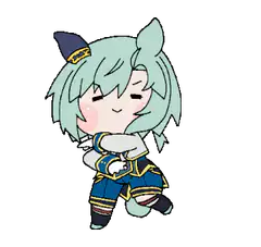 chibi horse girl dancing