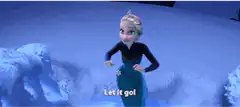 Elsa builds an ice bridge