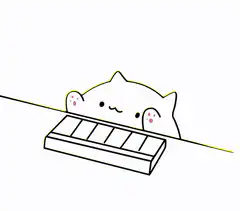cute cat eating chocolate bar