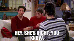 Ross agrees with Rachel