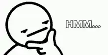 Thinking stick figure HMM