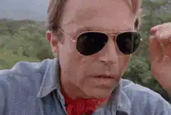 Mason removes sunglasses
