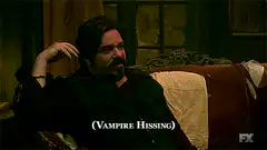 Garrett Hedlund vampire hissing