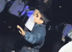 Kid dancing with sunglasses