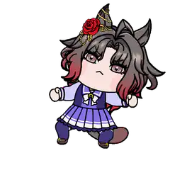 Chibi horse girl dancing