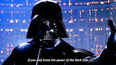 Darth Vader power of the dark side