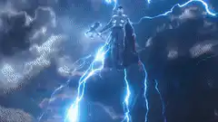 Thor summons lightning storm
