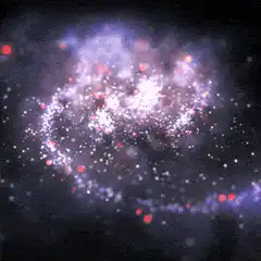 Purple and red galaxy swirl
