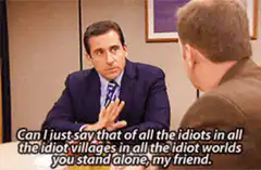 Michael Scott idiot villages