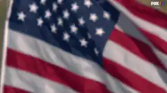 American flag waving