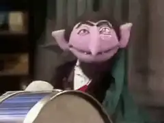 Count von Count laughing