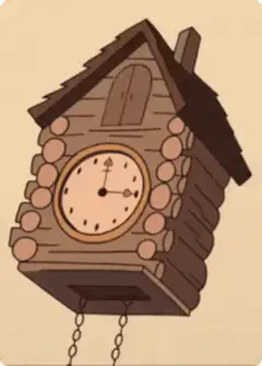 Pepe the Frog cuckoos out of a clock
