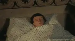 Boy wakes up with wide eyes