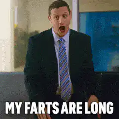 Jim Halpert farts are long and loud