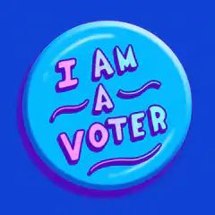 I Am A Voter Button