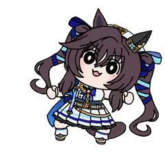 chibi horse girl dancing