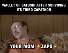 Wallet of Satoshi after surviving its third zapathon