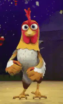 3D animated chicken dancing