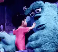 Sulley hugs Boo