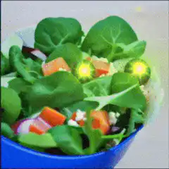 salad with laser eyes