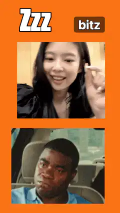Jennie smiling and Tracy Morgan reacting nope