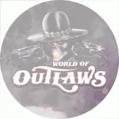 World of Outlaws logo with lightning