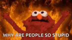 Elmo surrounded by fire