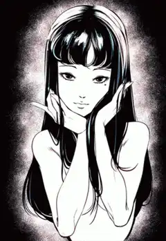 Anime girl with glitching mask