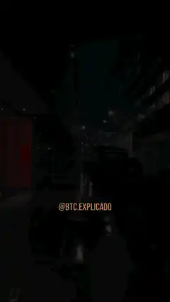 Bitcoin man in rainy city with text