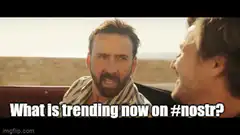 What is trending on nostr butter