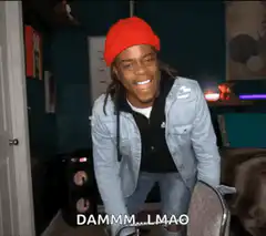 Man laughing and falling over