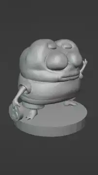 3D model of a cartoon character