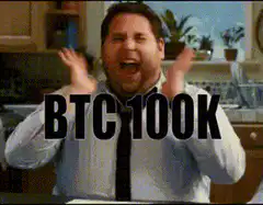 Jonah Hill screaming BTC 100K