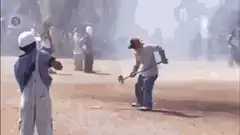Man hits self with sledgehammer