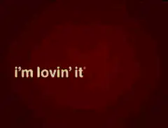 McDonald's I'm Lovin' It Logo Animation