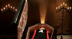 Dracula rises from coffin