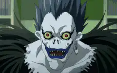 Ryuk laughing maniacally