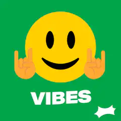 Vibes emoji with sunglasses