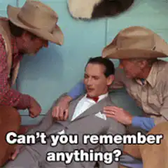 Can't you remember anything?