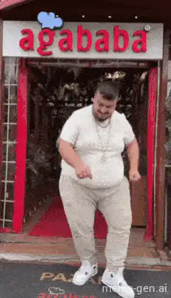 Man eats and inflates into a balloon