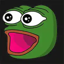 Pepe the Frog laughing