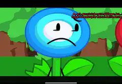 BFDI Flower and Axe characters