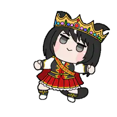 chibi queen dancing