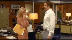 Pam Beesly and Jim Halpert office scene