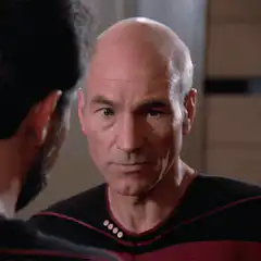 Captain Picard Serious Stare
