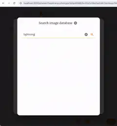 Search lightning images and edit with text